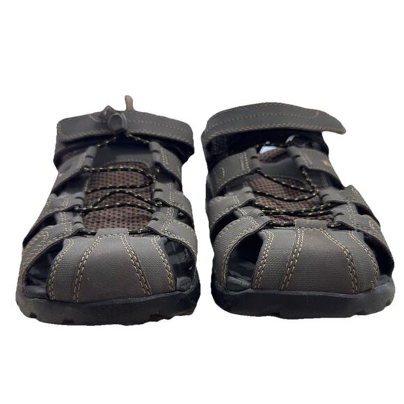 Teva Men's 10M Forebay Turkish Coffee Fisherman Sandals Taupe Gray EXCELLENT! - Picture 2 of 9